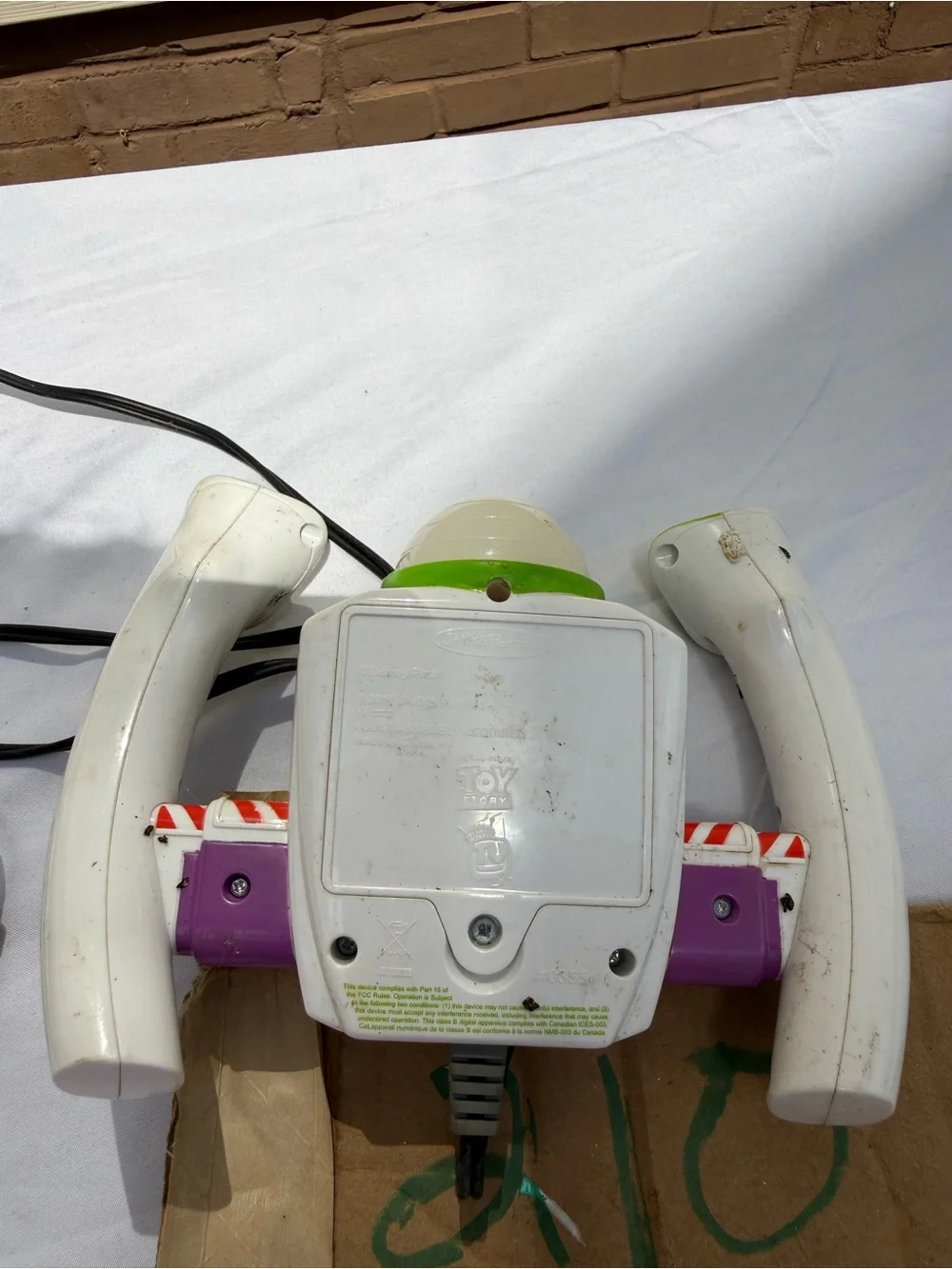 Green and White VR-Style Motion Controller Accessory